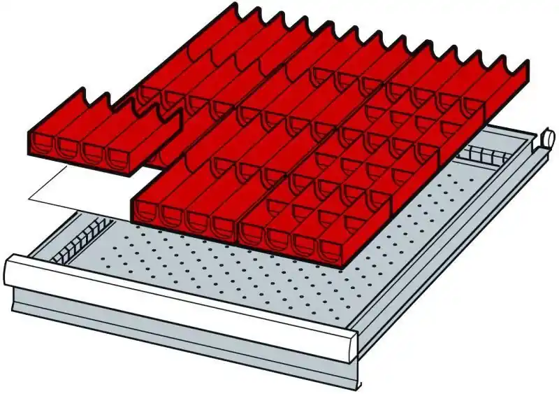 Nedsatt pris Lådinredning Gigant 27x36 Nr 1–4 Nr 1, 50 mm