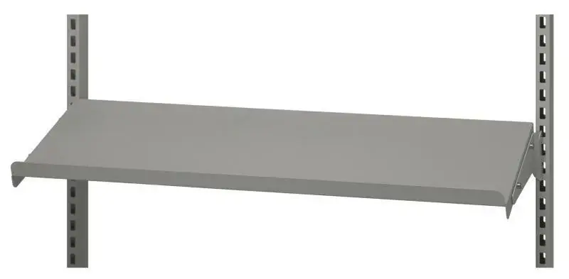 Snabb frakt Hyllplan Gigant ESD Komplett Stål, Grå, 875 x 300 mm