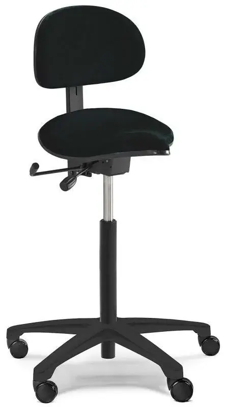 Sadelstol med Ryggstöd Gigant Support Låg (375–510 mm), Konstläder Erbjudandepris