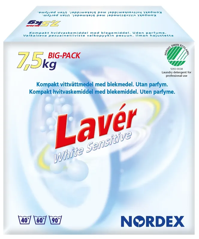 TVÄTTMEDEL LAVER VI SENSIT 7,5-KG Kundfavorit