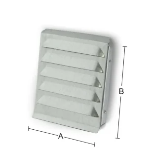 VENTILGALLER 32 150X150MM GALV Rabatter