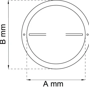 TALLRIKSVENTIL 80 154MM ALUM Erbjudande