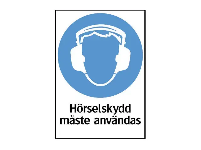 Begränsad tid SKYLT HÖRSELSKYDD