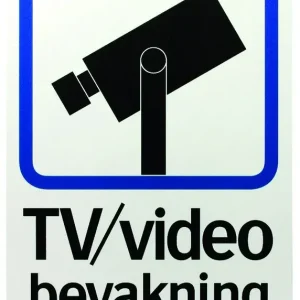 Populärt val SKYLT TV VIDEO BEVAKNING
