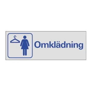 Erbjudande SKYLT OMKLÄDNING DAM