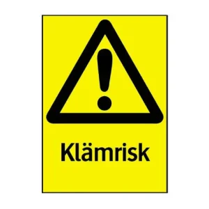 SKYLT KLÄMRISK Beställ nu
