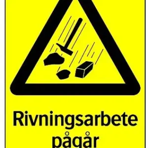 SKYLT RIVNINGSARBETE Fynd