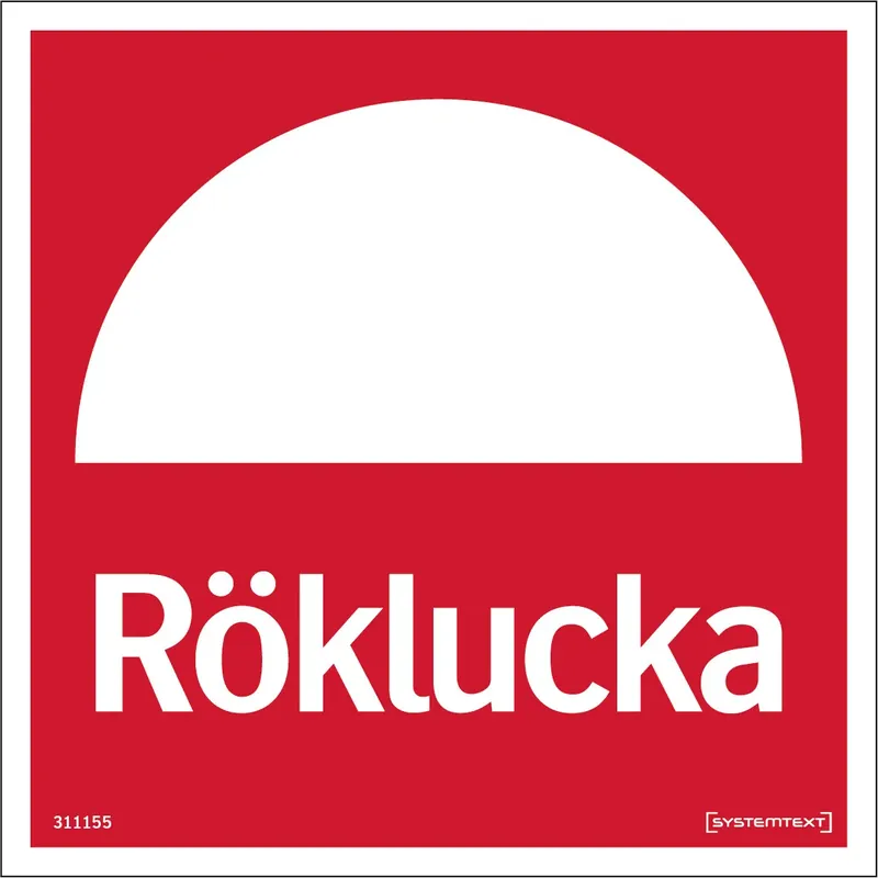 SKYLT RÖKLUCKA REFLEX Nedsatt pris