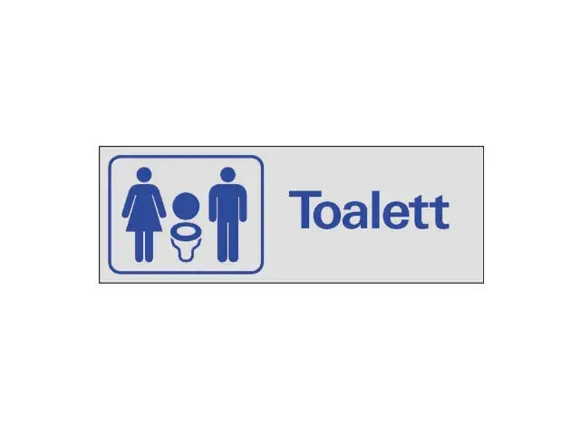 SKYLT TOALETT HERR+DAM Snabb frakt