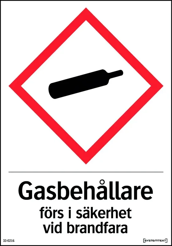 Köp nu DEKAL GASFLASKOR 105X148MM