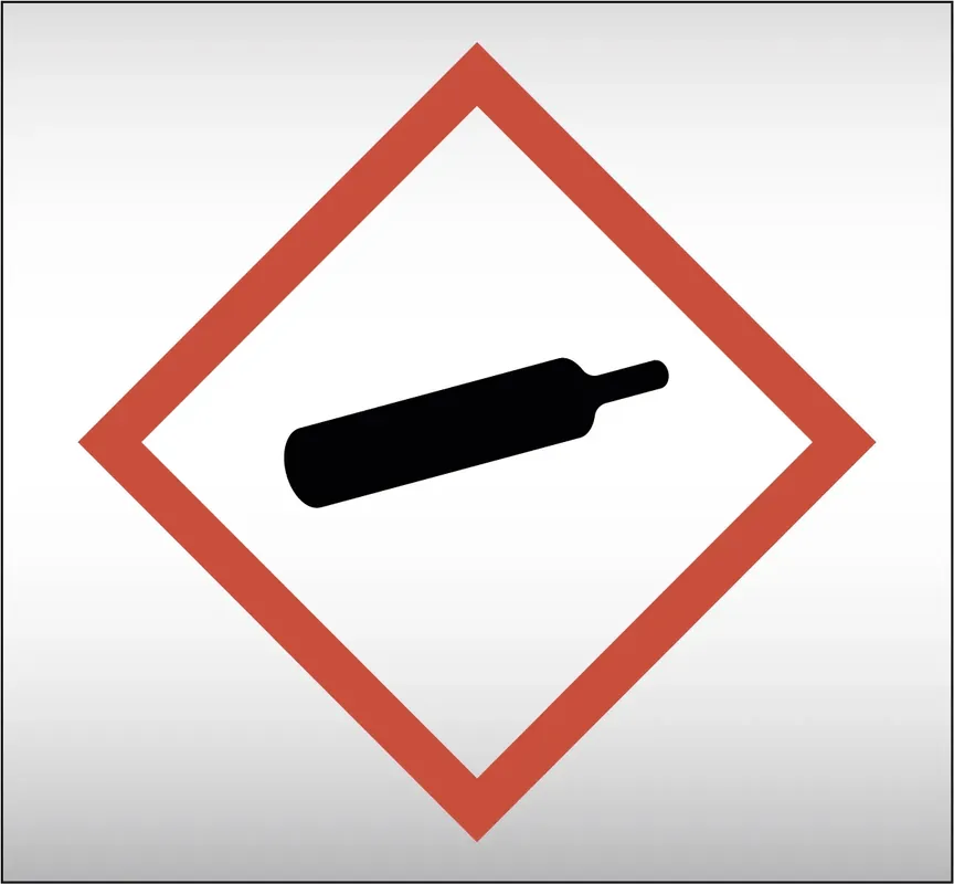 Erbjudande RÖRMÄRKNING GHS04 GAS UNDER TRYCK