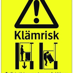 DEKAL KLÄMRISK HISS A6 Kampanj
