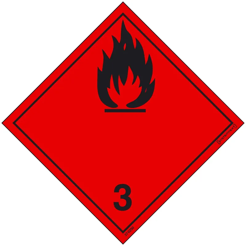 prisnedsättning DEKAL BRANDFARLIGA VÄTSKOR NR3