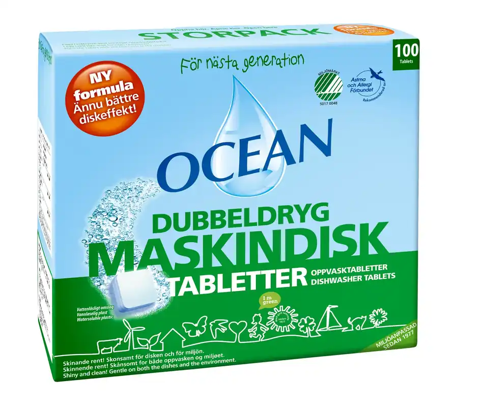 Billig OCEAN MASKINDISKTABLETTER 100ST
