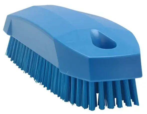 prisnedsättning HAND/NAGELBORSTE 130MM HÅRD BLÅ
