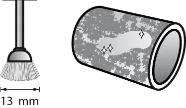 I lager MÄSSINGSBORSTE 13MM
