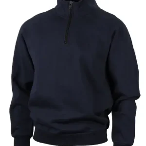 Snabb leverans SWEATSHIRT HALFZIP BASIC G1670 MARIN