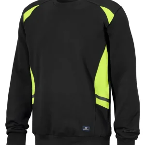 Nedsatt pris SWEATSHIRT CONTRAST 044-0 SVART/GUL