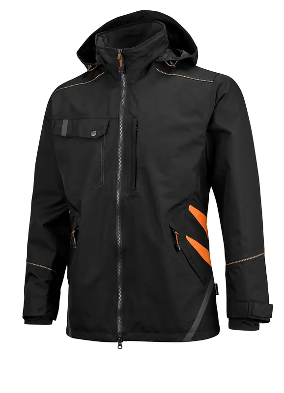 Reapris 719-0 CONTRAST SKALJACKA SVART/ORANGE