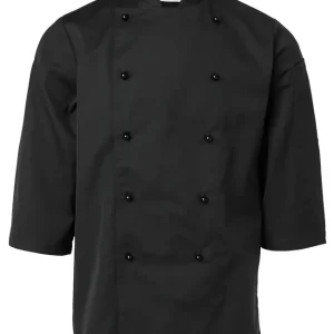 142 KOCKROCK UNISEX 3/4-ÄRM SVART Kundfavorit