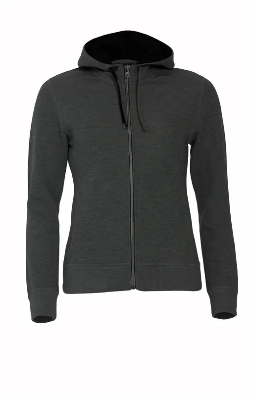 Rabatt HOODIE CLASSIC 021045 FULLZIP DAM ANTRACIT