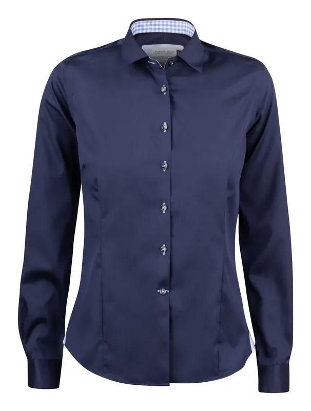 RED BOW 20 WOMAN SHIRT NAVY/SKY Kundfavorit