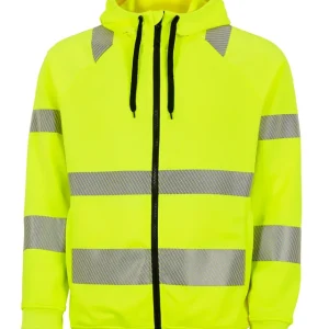 SWEATSHIRT FULLZIP HOODIE VARSEL ESSENTIAL G229 GUL Lågt pris