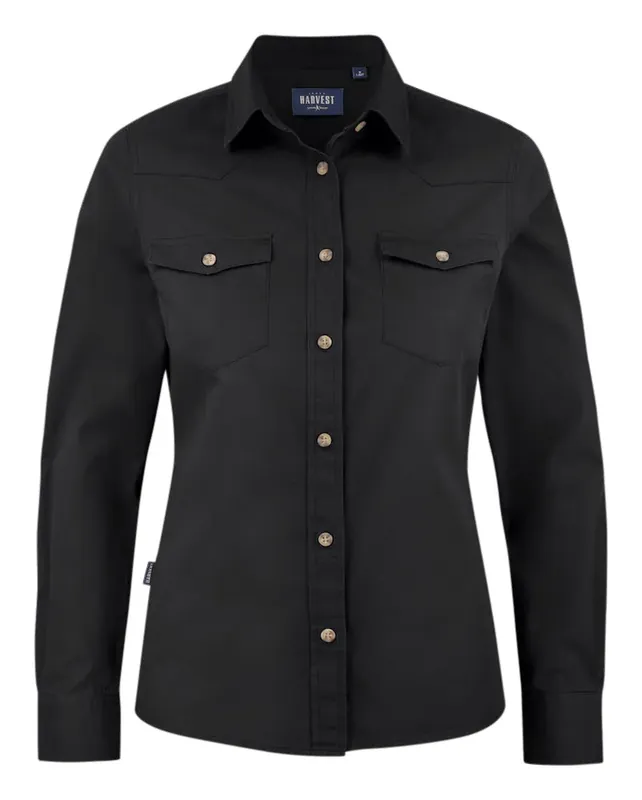 HARVEST TREEMORE WOMAN SHIRT BLACK Populärt val