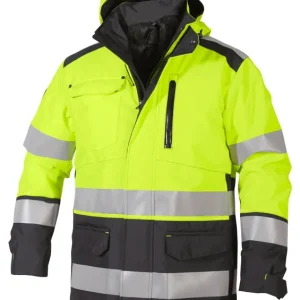 Kampanjpris VINTERPARKA VARSEL 797-0 GUL/SVART