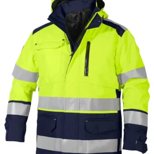 Säker betalning VARSEL VINTERPARKA KLASS 2/3 PES GUL/MAR