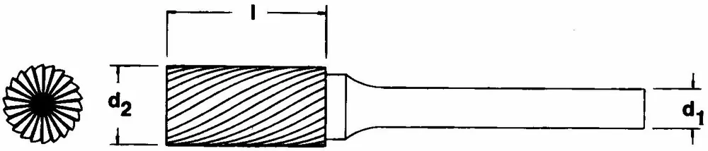 Rabatt HÅRDMETALLFIL B61225-6