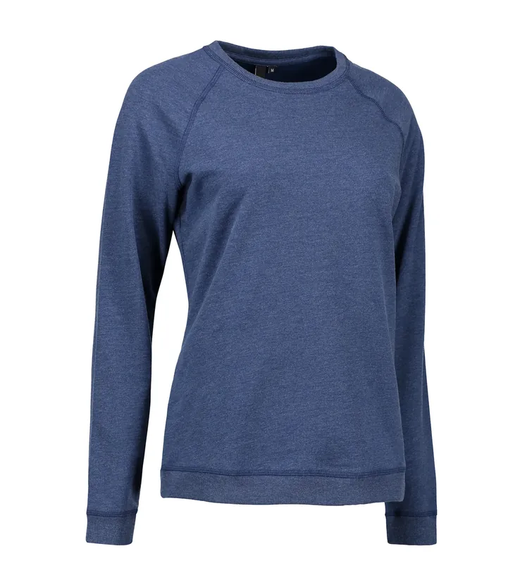 CORE O-NECK SWEAT BLÅ MELANGE DAM Outlet