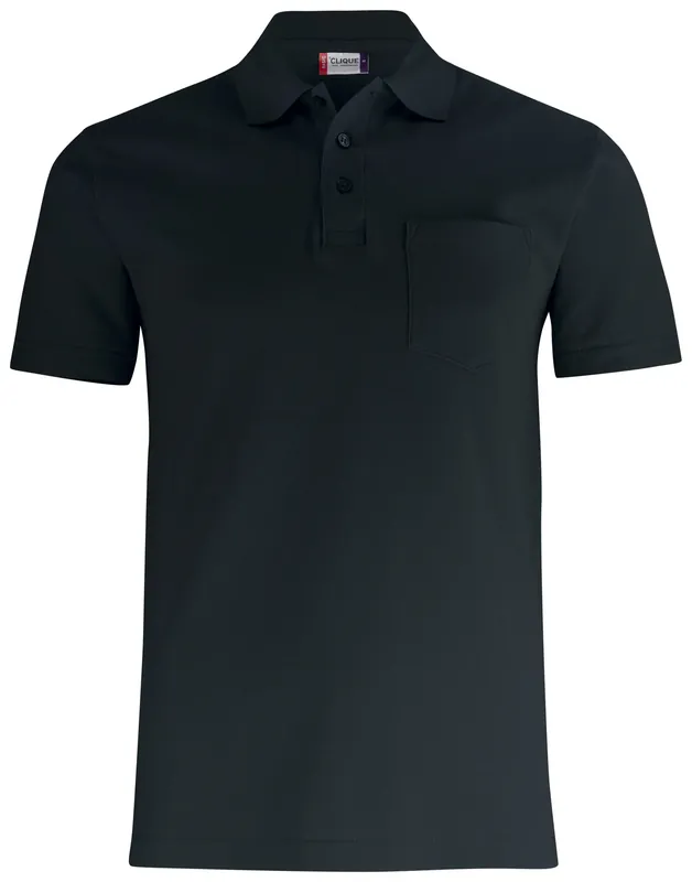 PIKÉ BASIC POLO FICKA SVART Begränsad tid