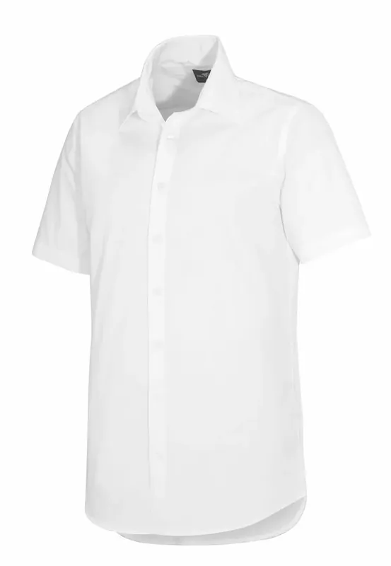 SKJORTA THOMSON SLIMFIT KORT ÄRM VIT Kundfavorit