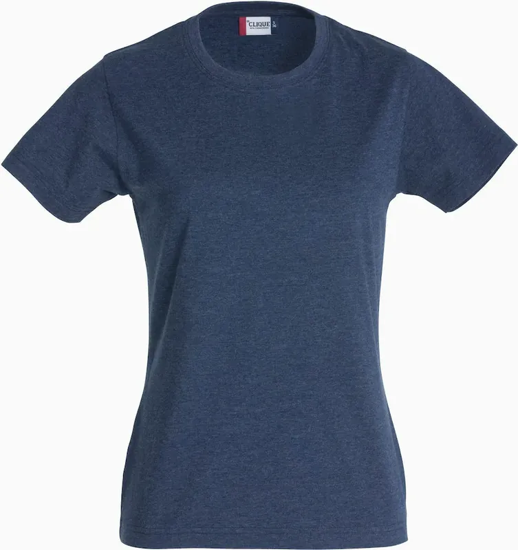 T-SHIRT NEW CLASSIC-T 029361 DAM BLÅMELANGE Trygg betalning