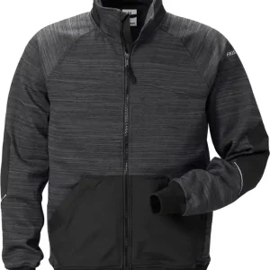 SWEATSHIRTJACKA 7052 SMP SVARTMELERAD Rea