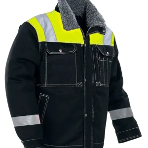 VINTERJACKA 1179 SVART/GUL Expressleverans