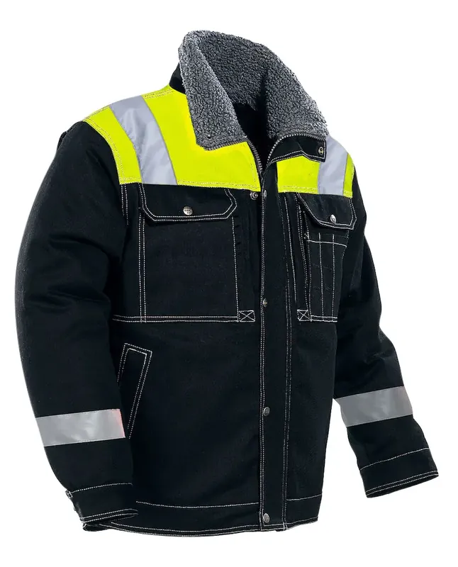 VINTERJACKA 1179 SVART/GUL Expressleverans