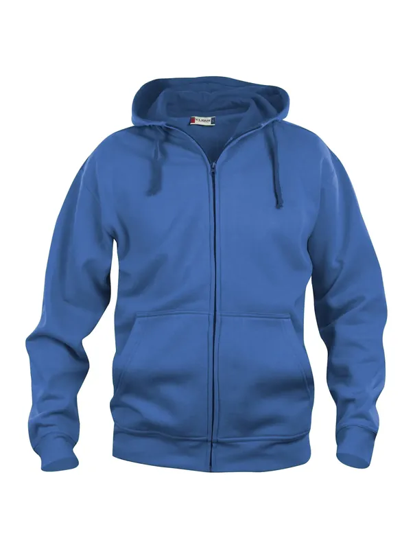 HOODIE BASIC 021034 FULLZIP ROYALBLÅ Begränsat erbjudande