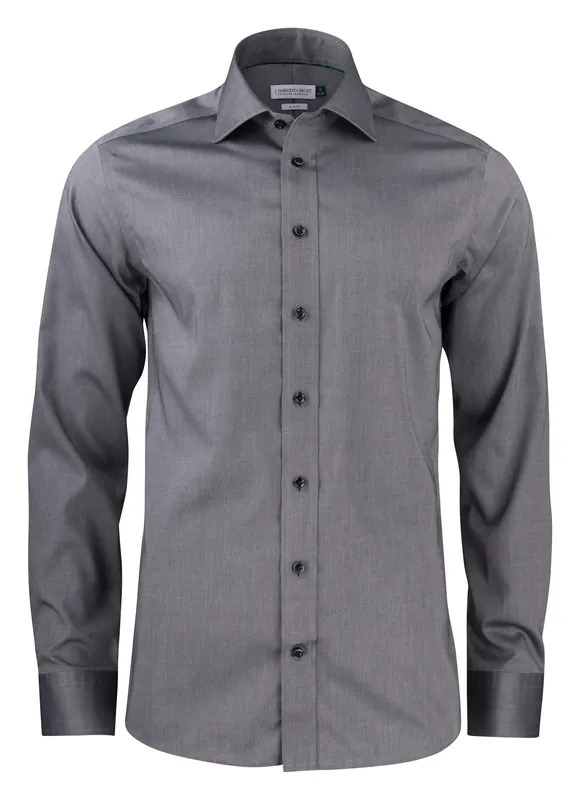 GREEN BOW 01 SLIM FIT SHIRT GREY Kampanj