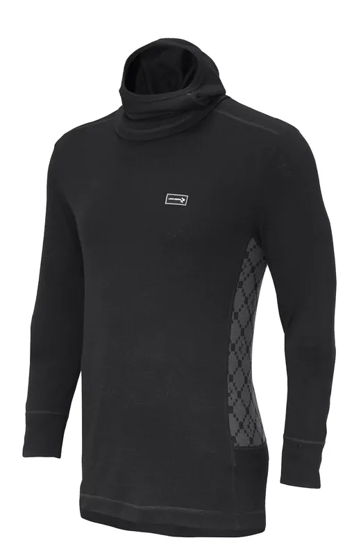 UNDERSTÄLL TRÖJA HOODIE MERINO GEILO SVART Beställ idag