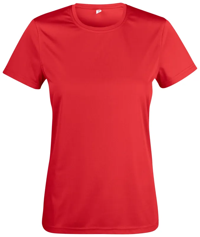 Extra rabatt T-SHIRT BASIC ACTIVE-T 029039 DAM RÖD