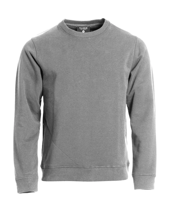 Handla nu SWEATSHIRT CLASSIC 021040 RUNDHALS GRÅMELERAD