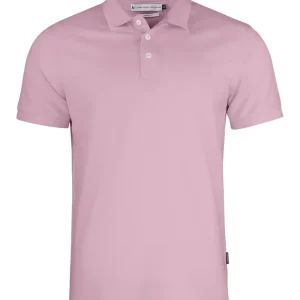 Billig PIKÉ SUNSET SLIM FIT LJUSROSA