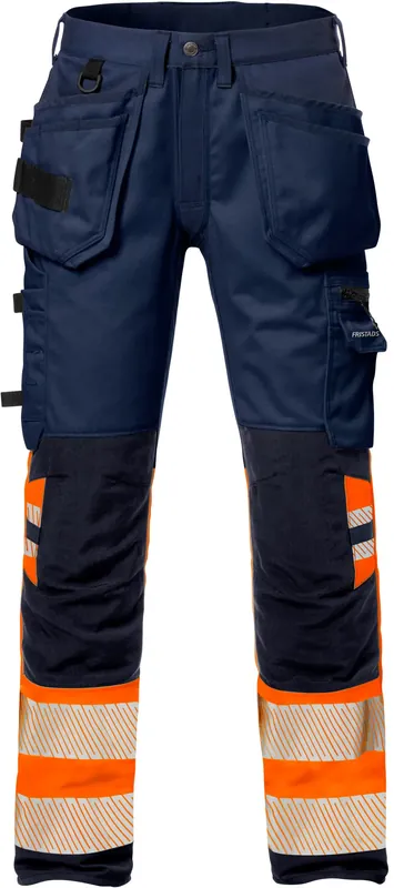 HANTVERKSBYXA STRETCH KL 1 2706 PLU - MARIN/ORANGE Snabb frakt