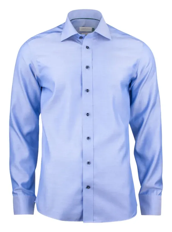 GREEN BOW 01 REGULAR FIT SHIRT MID BLUE Expressleverans