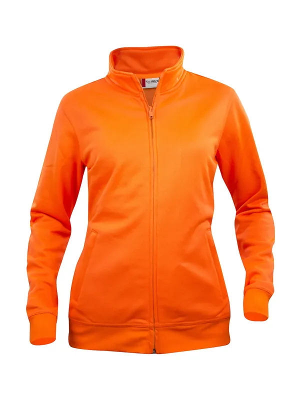 SWEATSHIRT CARDIGAN BASIC 021039 DAM ORANGE Populär