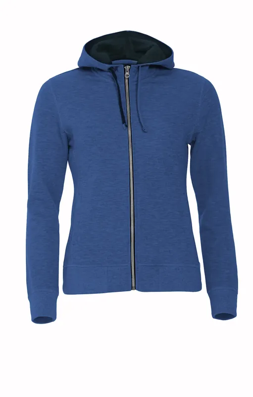 Beställ nu HOODIE CLASSIC 021045 FULLZIP DAM BLÅMELERAD