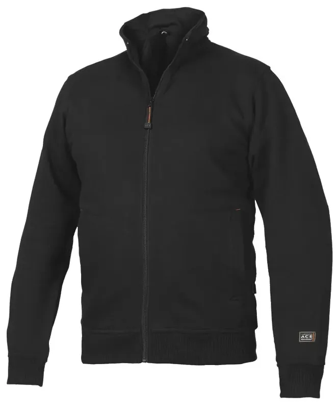 ACE SWEATJACKA BOM-POL SVART Billig