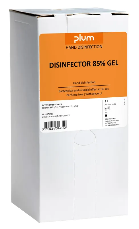 HANDDESINFEKTION GEL 85% 1L BAGINBOX Lägg i varukorgen